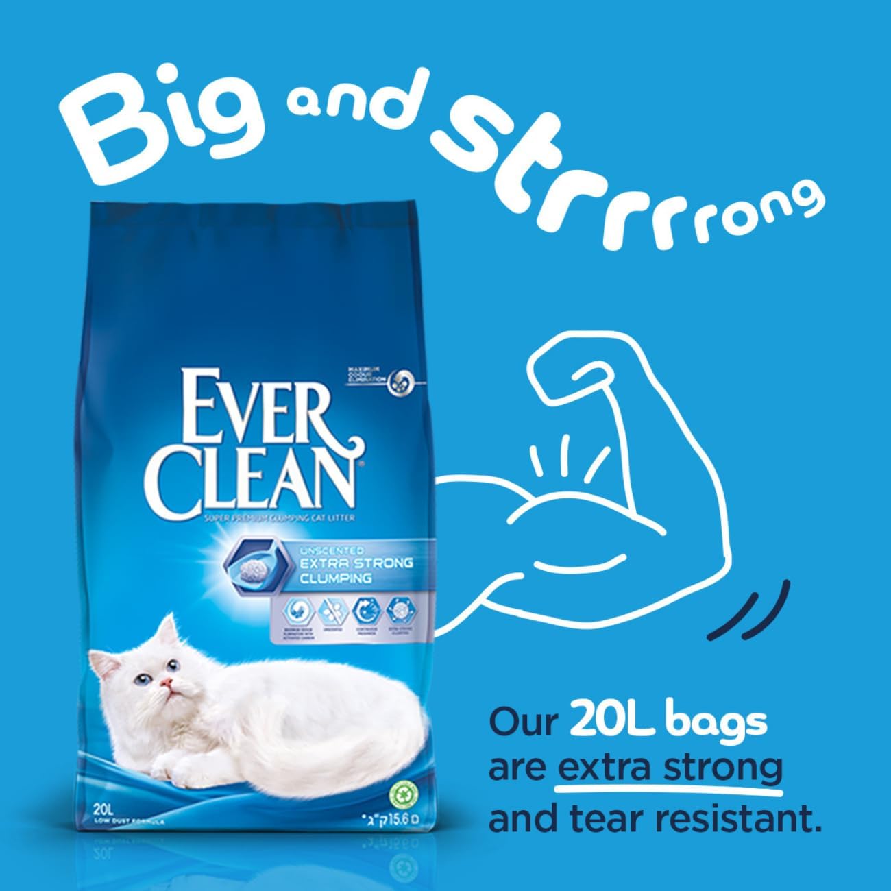 Detalle 2 de Ever Clean Clumping Cat Litter 20L 🐱