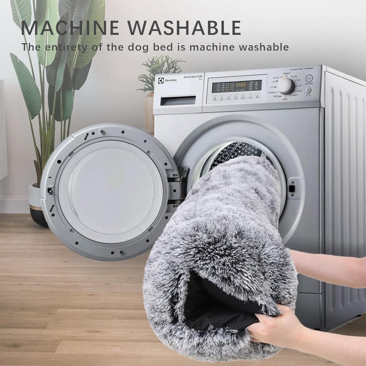Detalle de Jaspuriea Medium Dog Bed: Washable Crate Mattress with Anti-Slip Bottom, 75x50x7cm