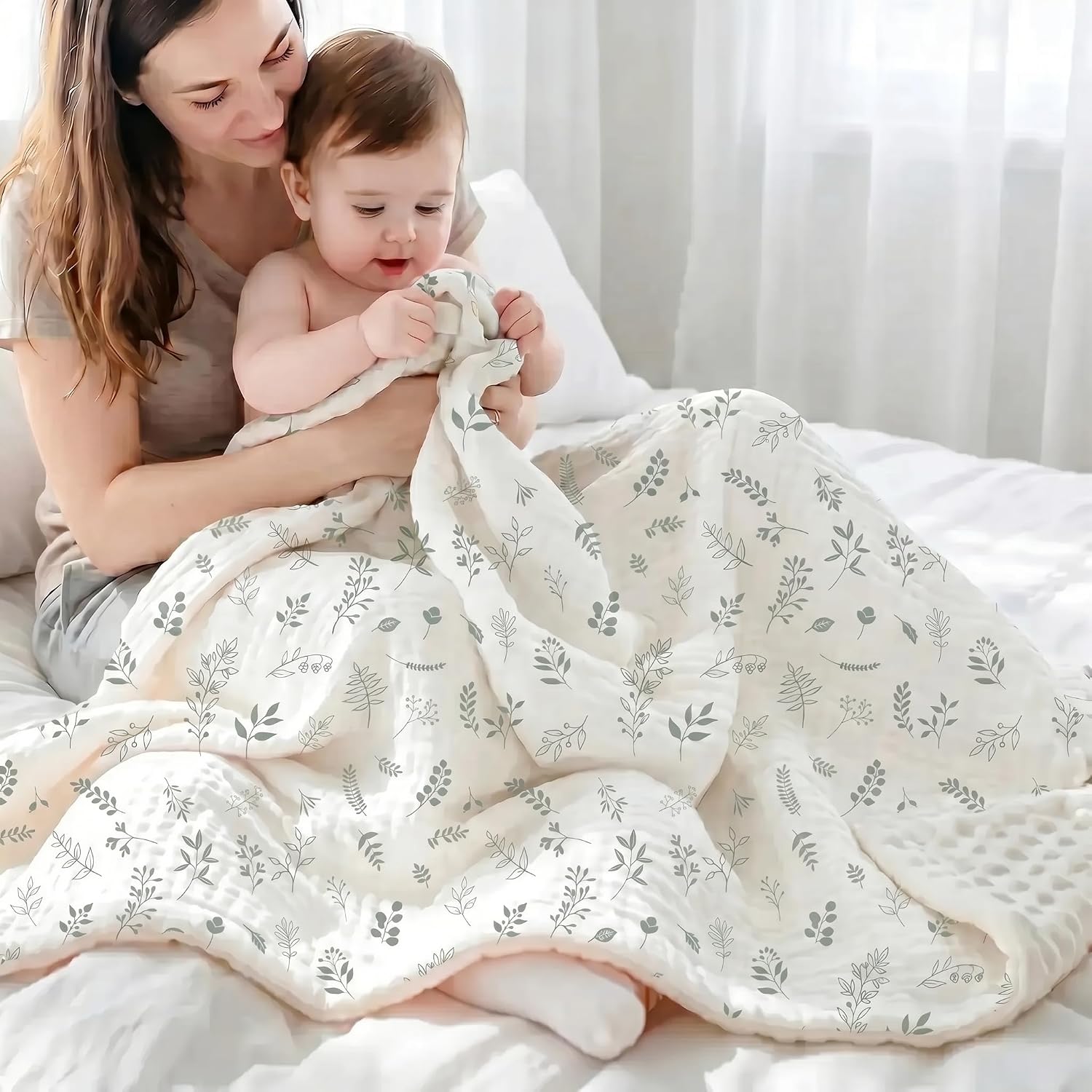 Thumbnail 4 de Muslin Baby Blanket Set, 40 x 40 Inches
