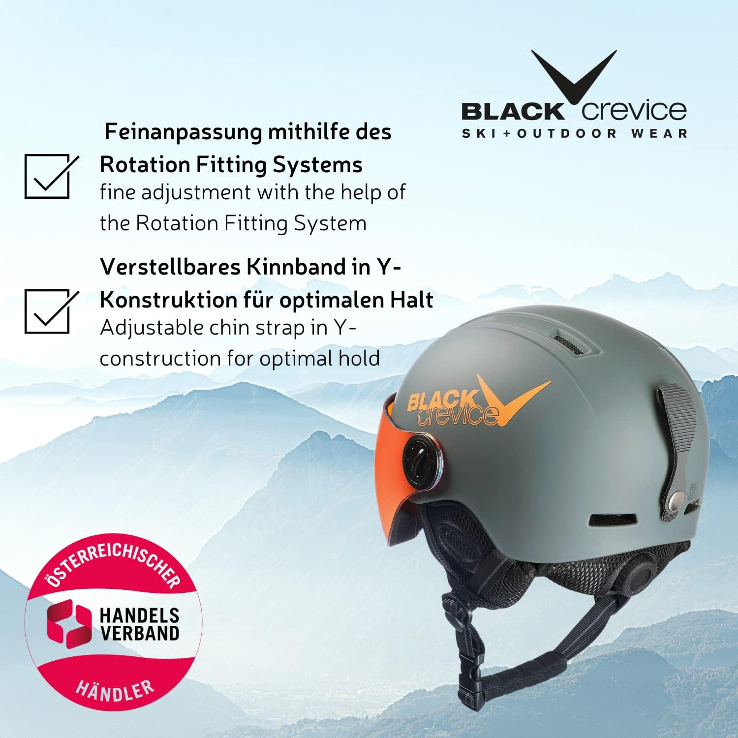 Thumbnail 4 de Black Crevice Casque de Ski Leogang pour Enfant - Unisexe