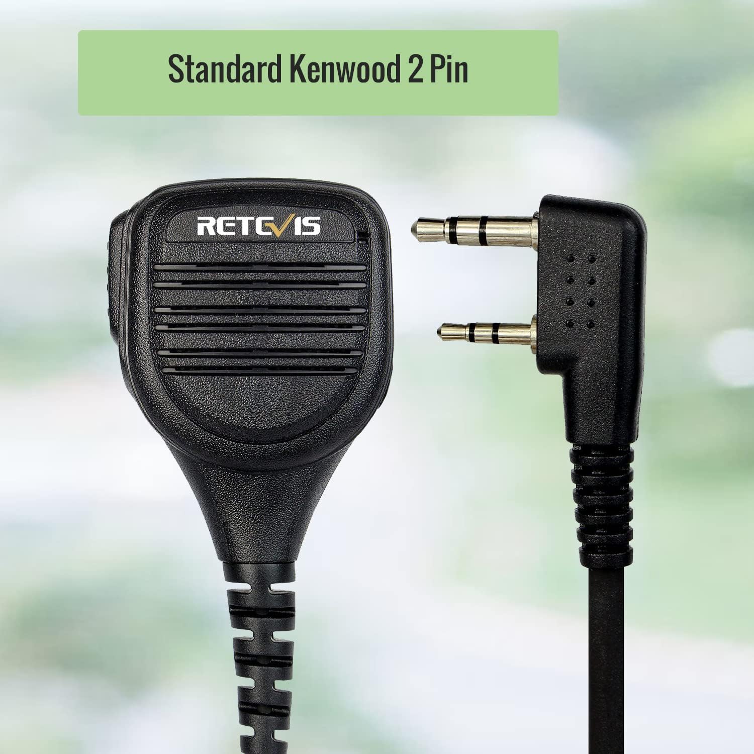 Detalle de Retevis Talkie Walkie 2pin Micro haut‑parleur