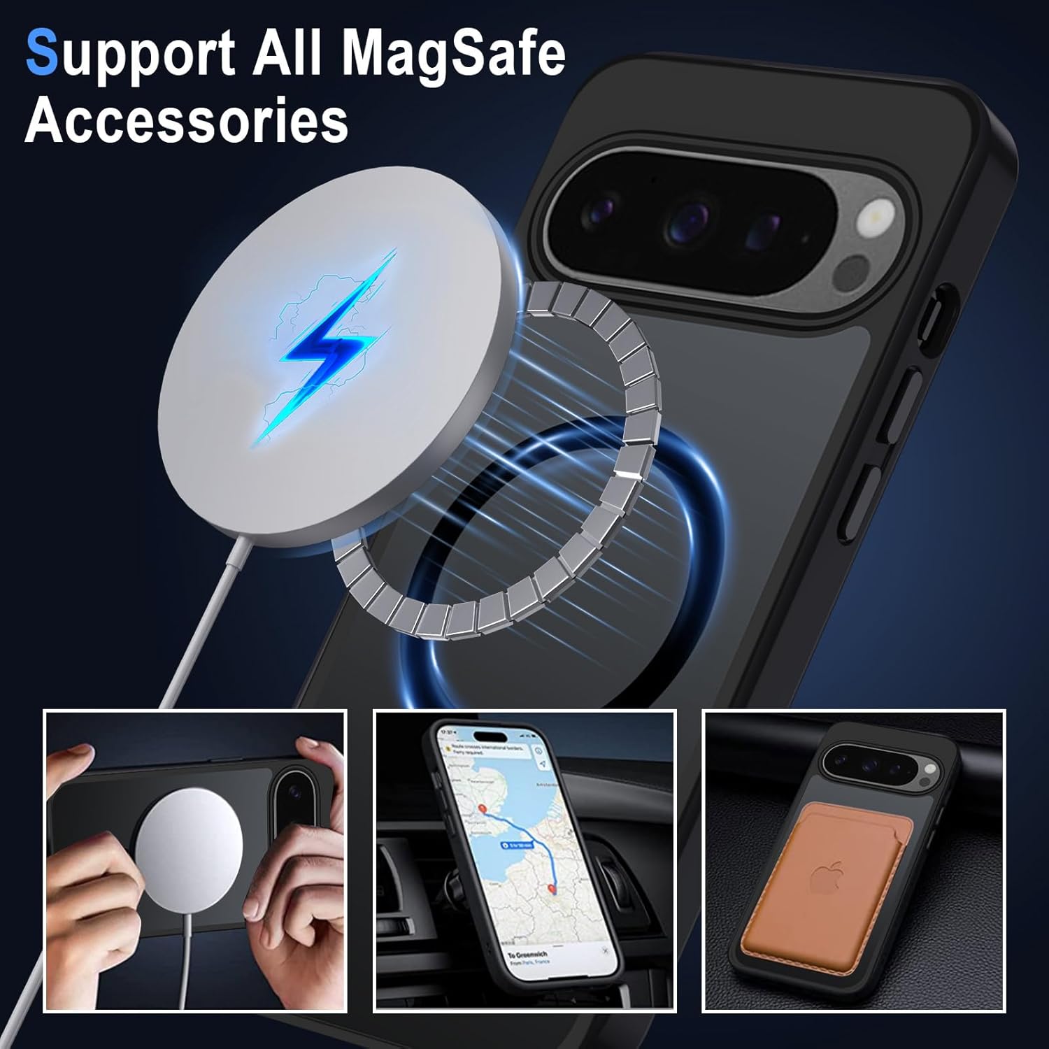 Thumbnail 1 de XTCASE Coque magnétique pour Google Pixel 10 / Pixel 10 Pro – Dos translucide, anti-rayures et anti-choc