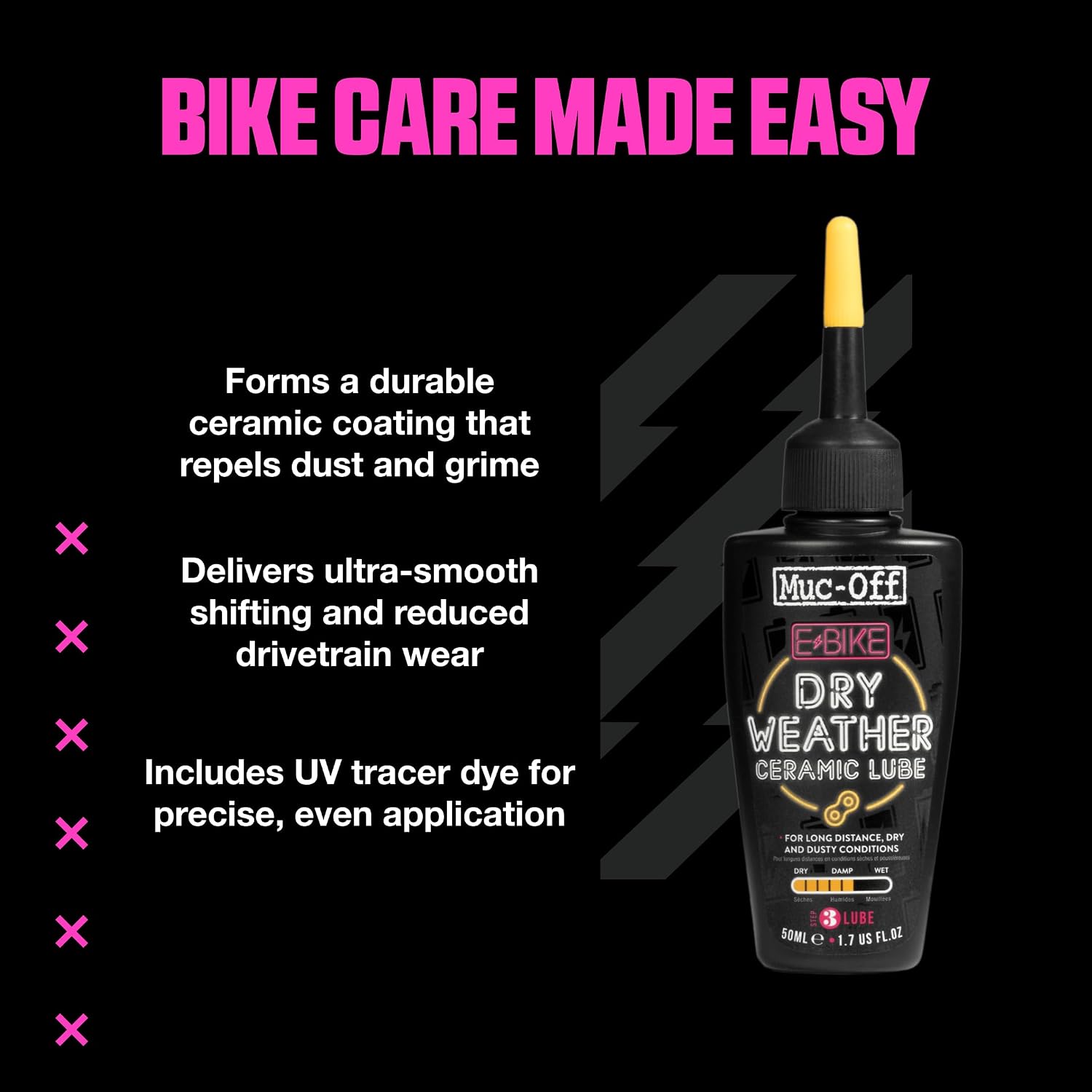 Thumbnail 6 de Muc-Off eBike Dry Chain Lube 50ml, Ceramic Lubricant for Dry Weather