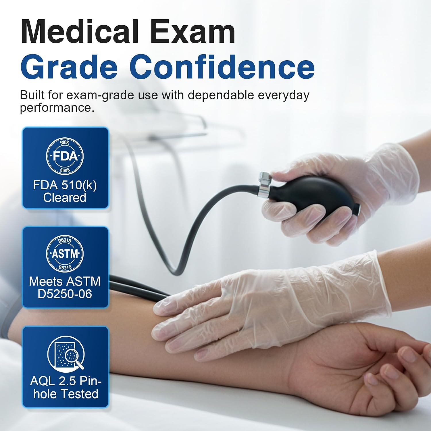 Thumbnail 1 de Schneider Clear Vinyl Exam Gloves (4 mil) – Latex-Free, Powder-Free, Food Safe