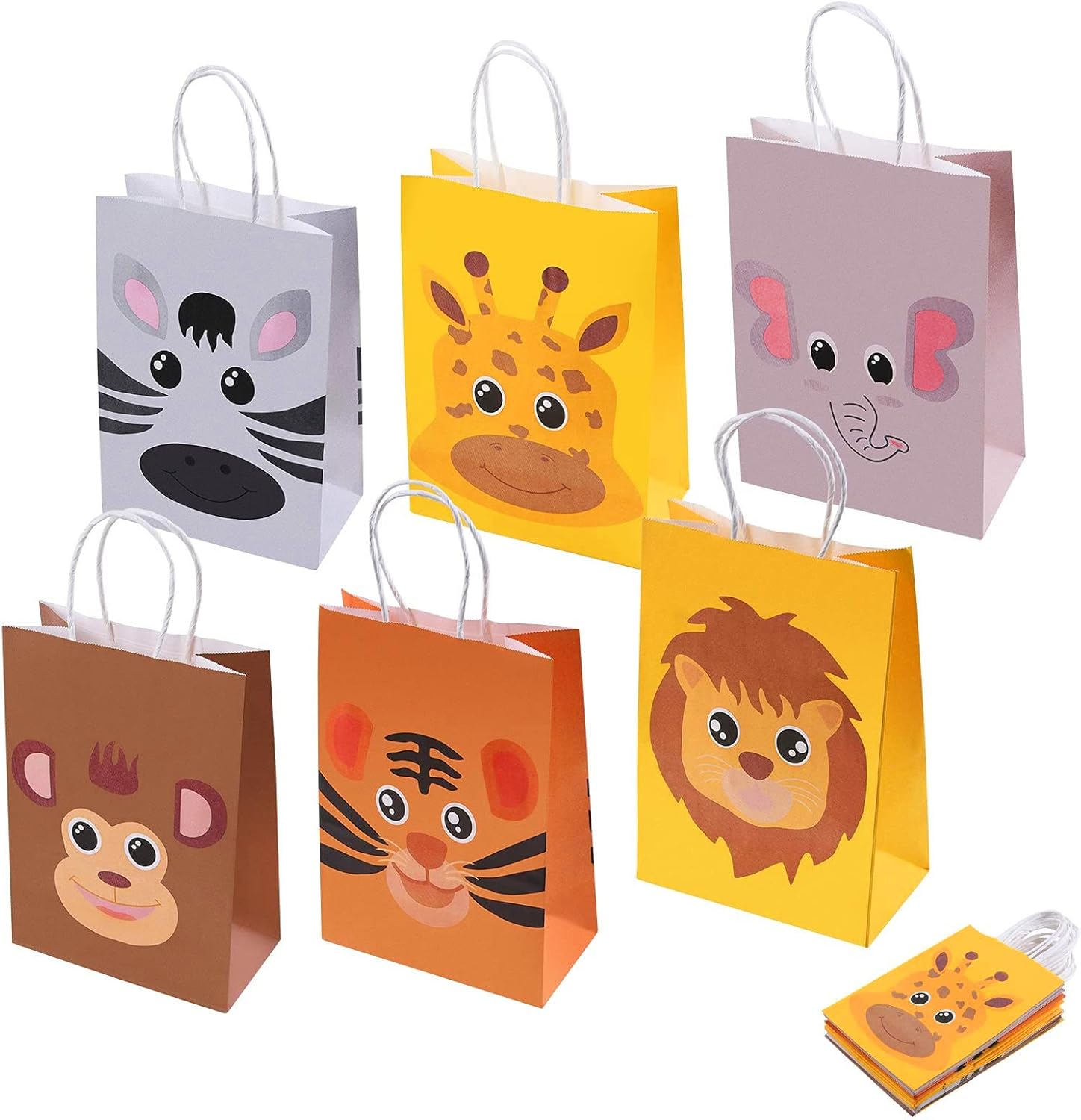 Jungle party bags 18 pack 21x15x8cm