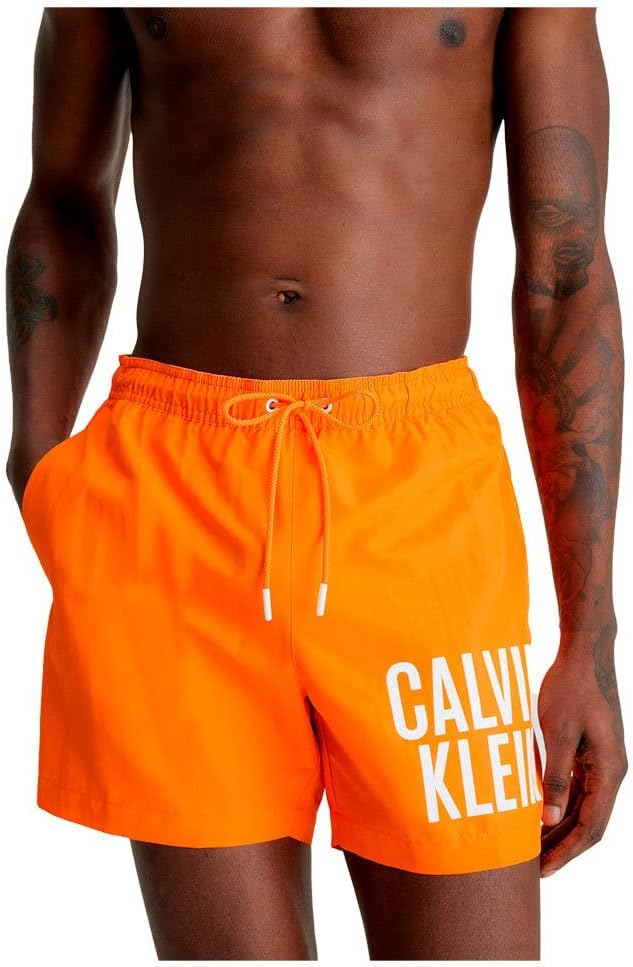 Thumbnail 4 de Calvin Klein Uomo Pantaloncino da Bagno Medium Drawstring-Print Lunghezza Media