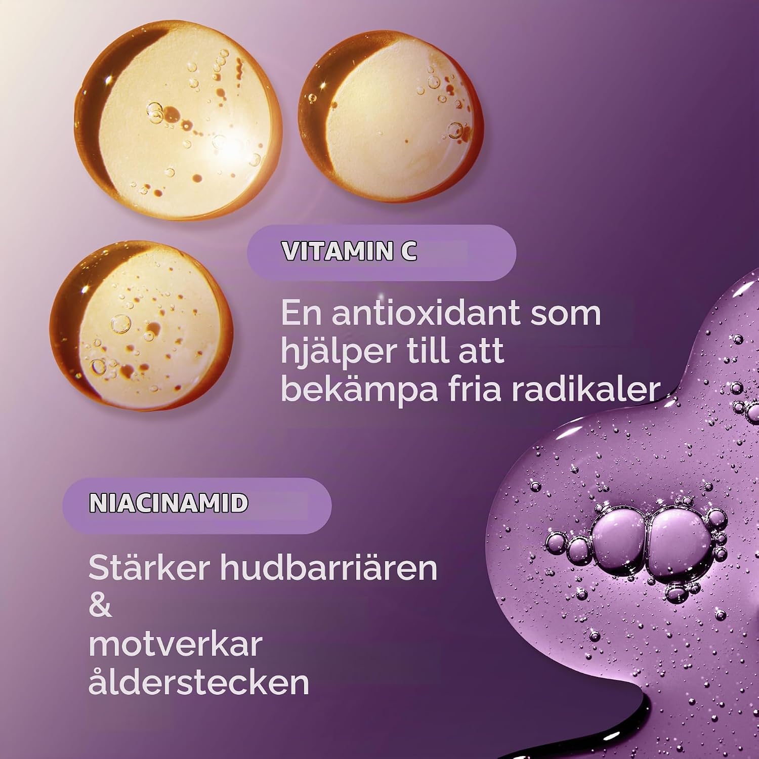 Detalle de Olay Total Effects nattkräm, 50 ml med niacinamid och C-vitamin