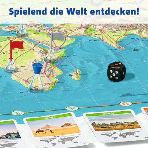 Detalle de Ravensburger Familienspiel 26888 Weltreise – Der Familienklassiker ab 8 Jahren
