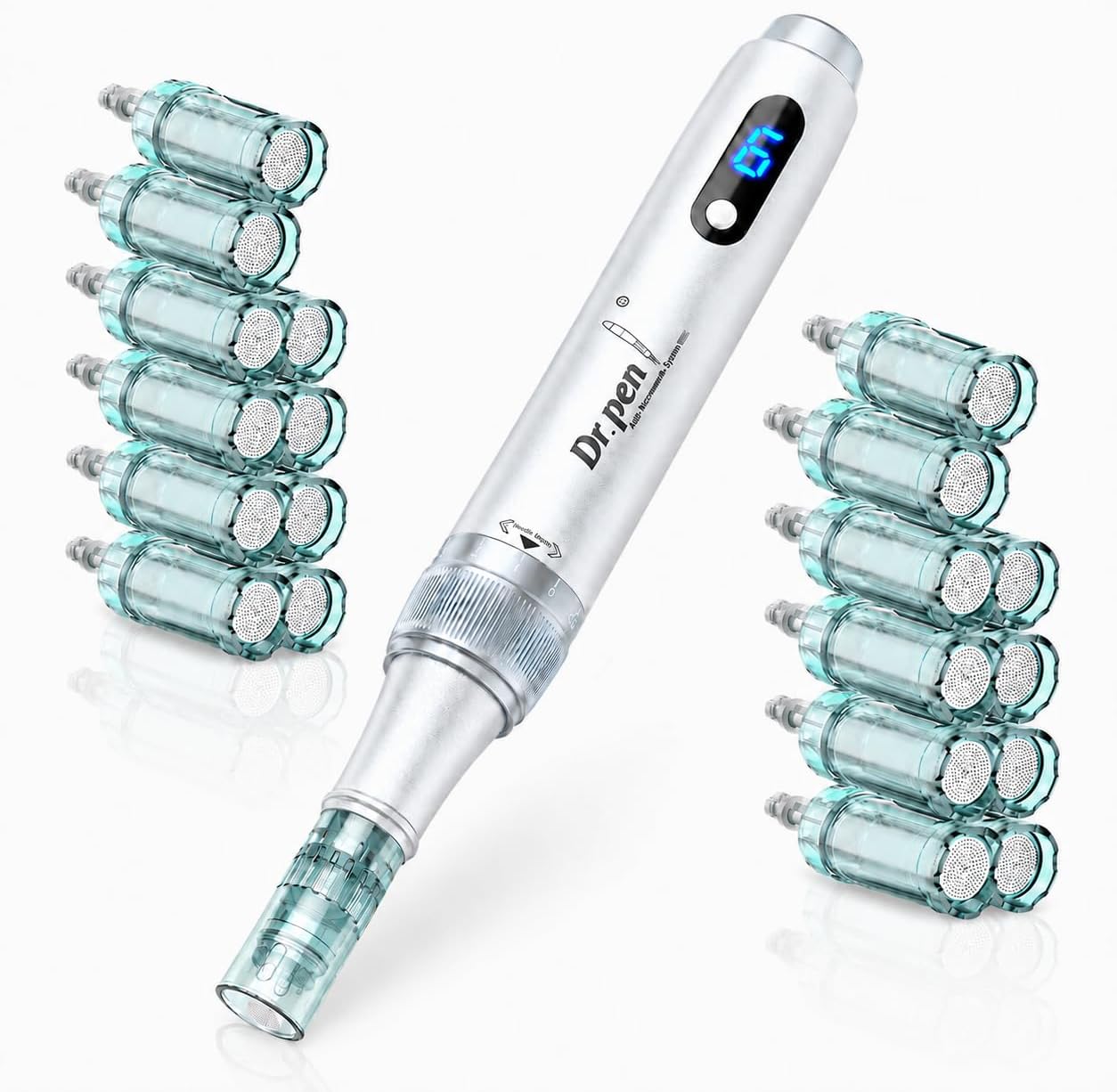 Detalle de DMFAUM FW-M7 Microneedling Pen, 6 Speeds, Adjustable Depth, Type-C Charging
