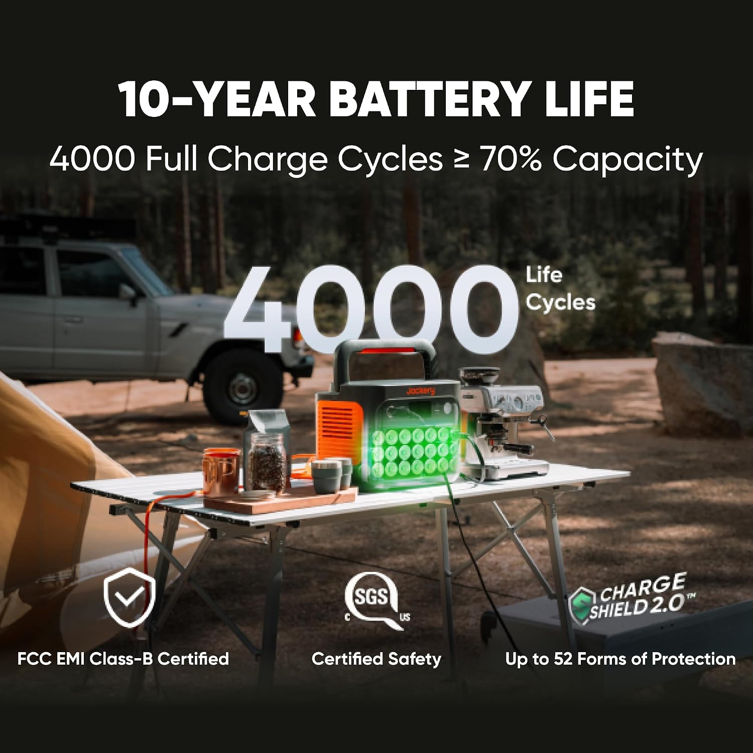 Thumbnail 4 de Jackery Explorer 1000 v2 Portable Power Station (1500W, 1070Wh) with LiFePO4 Battery