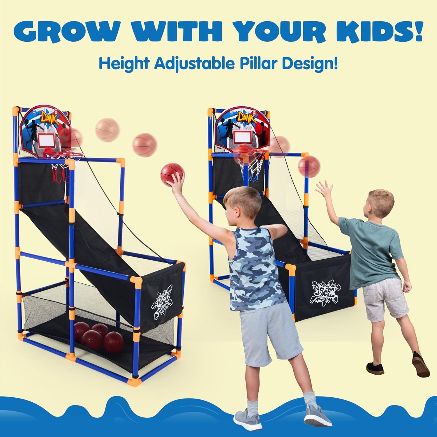 Detalle de JOYIN Arcade Basketball Set 4 Balls for Kids