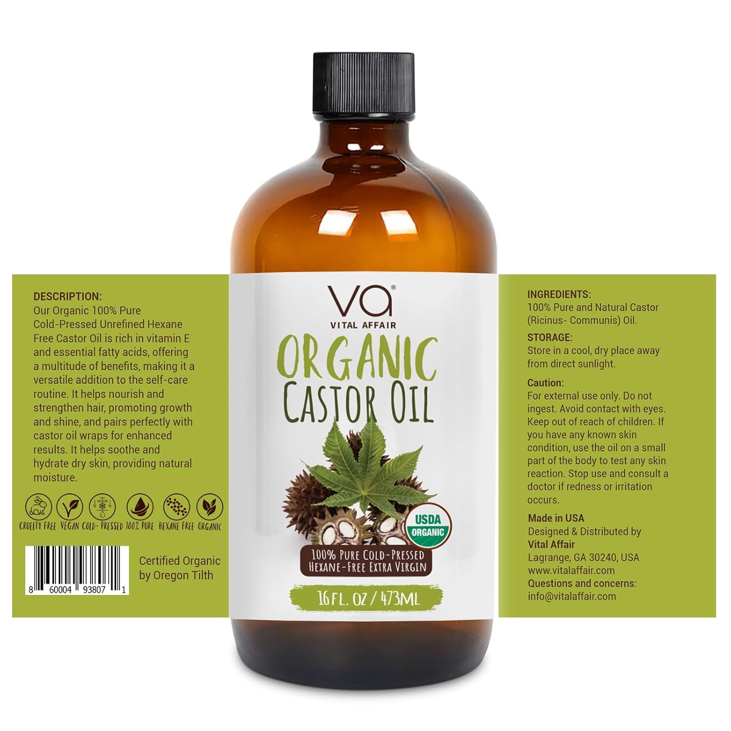 Thumbnail 4 de VITAL AFFAIR Pure Castor Oil 16oz