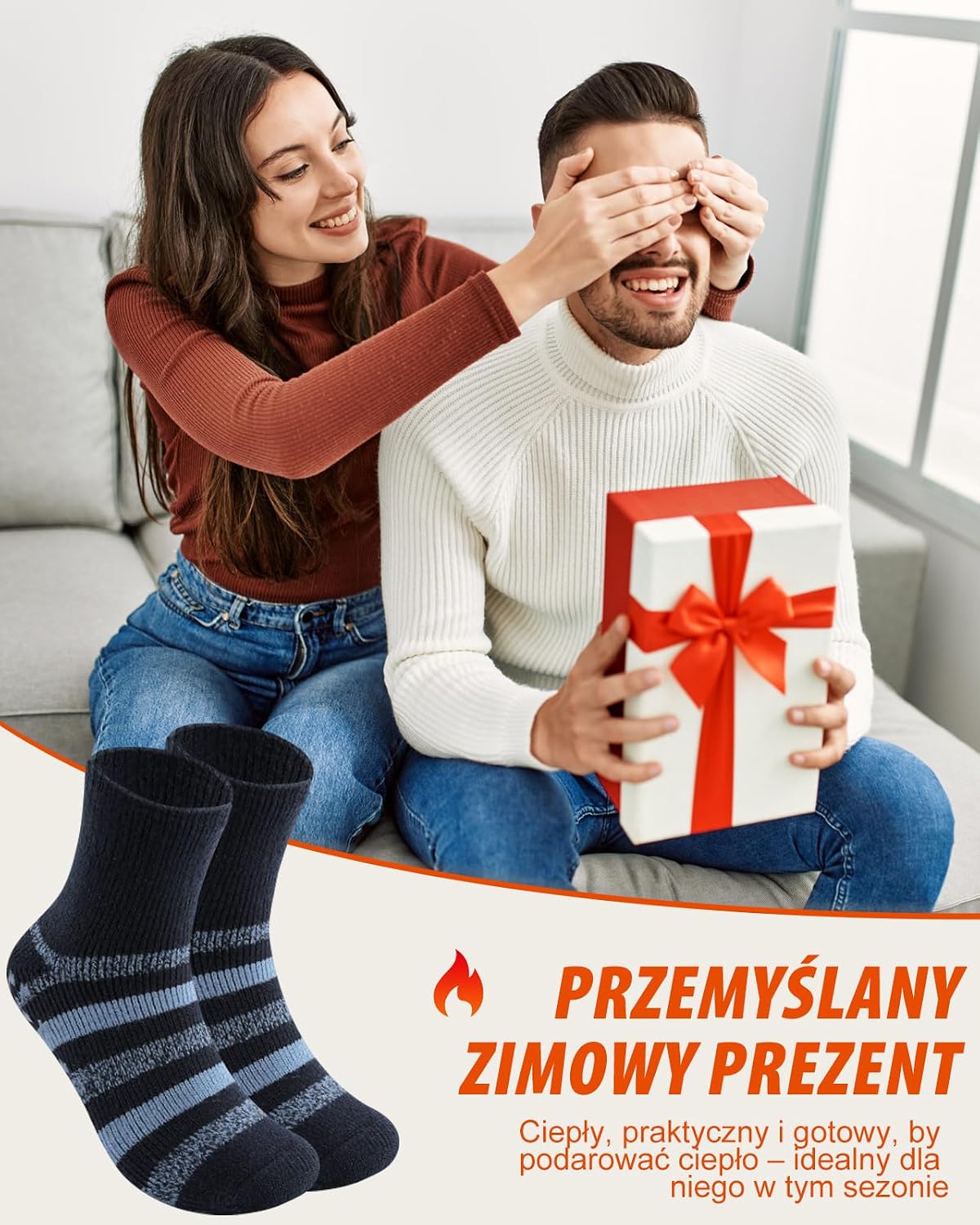 Thumbnail 5 de SukModen męskie skarpetki domowe 39–50, miękkie wnętrze i antypoślizgowy spód