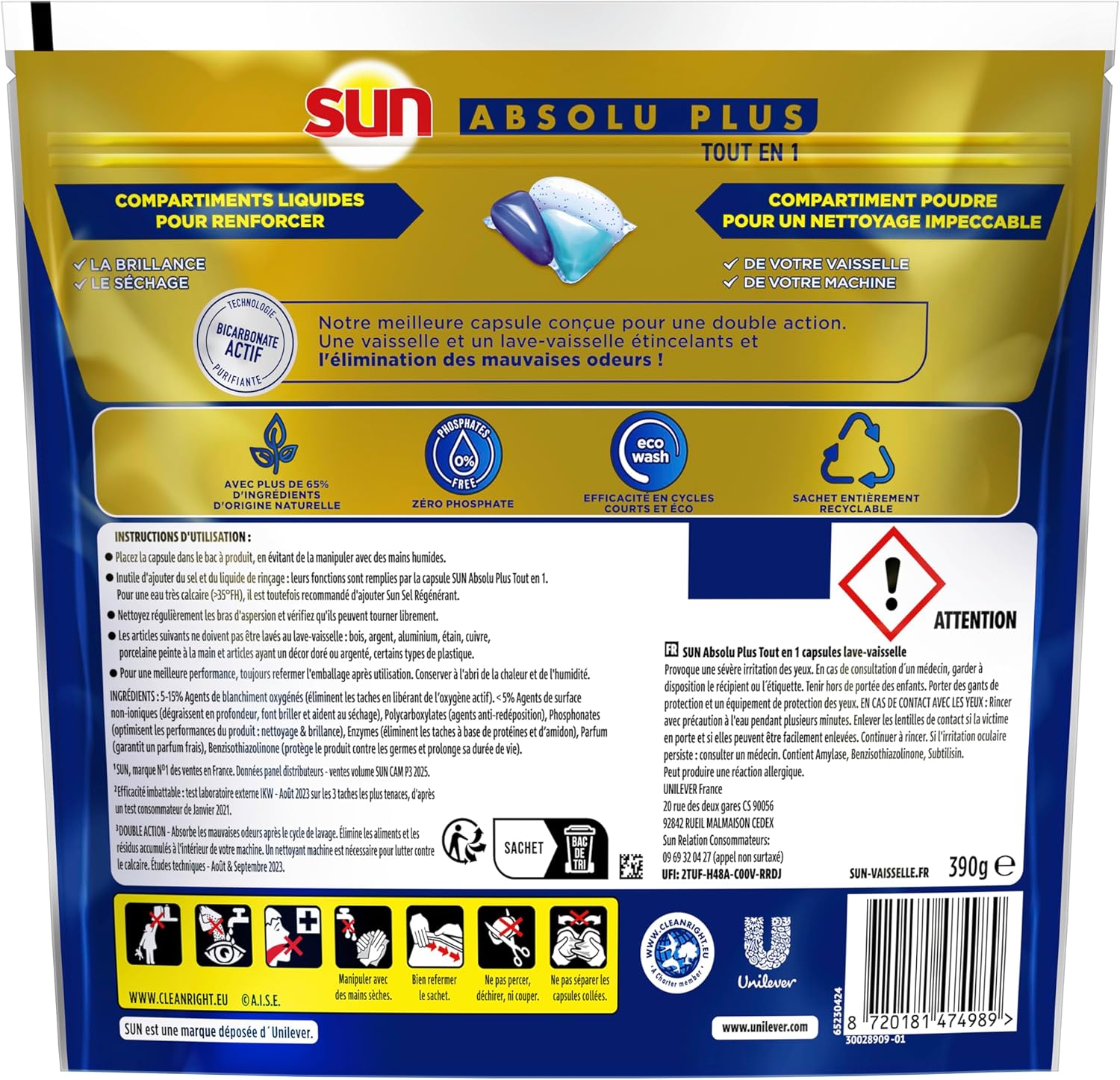 Thumbnail 2 de SUN Absolu Plus Pastilles Tout-en-1 26 Capsules