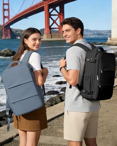 Detalle 2 de BJLFS Mochila de cabina 40x30x20 para Ryanair/Vueling/Wizzair con compartimento para portátil y tejido impermeable