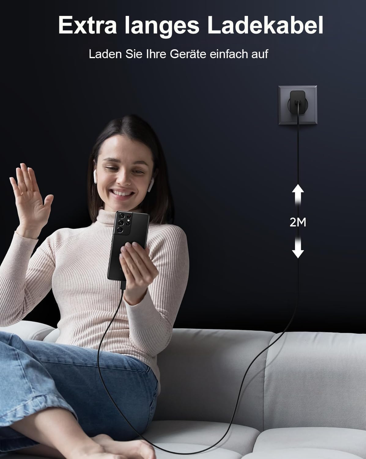 Thumbnail 6 de 25W USB-C Schnellladegerät mit Kabel für Samsung Galaxy – kompakt, sicher, vielseitig