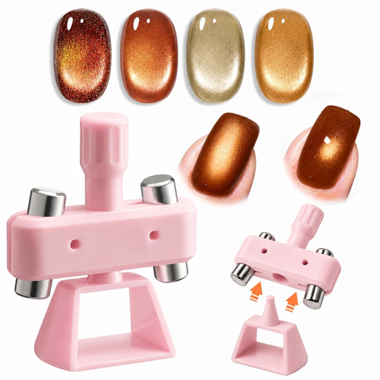 Detalle de Modelones Cat Eye Nail Magnet 360° Rotating