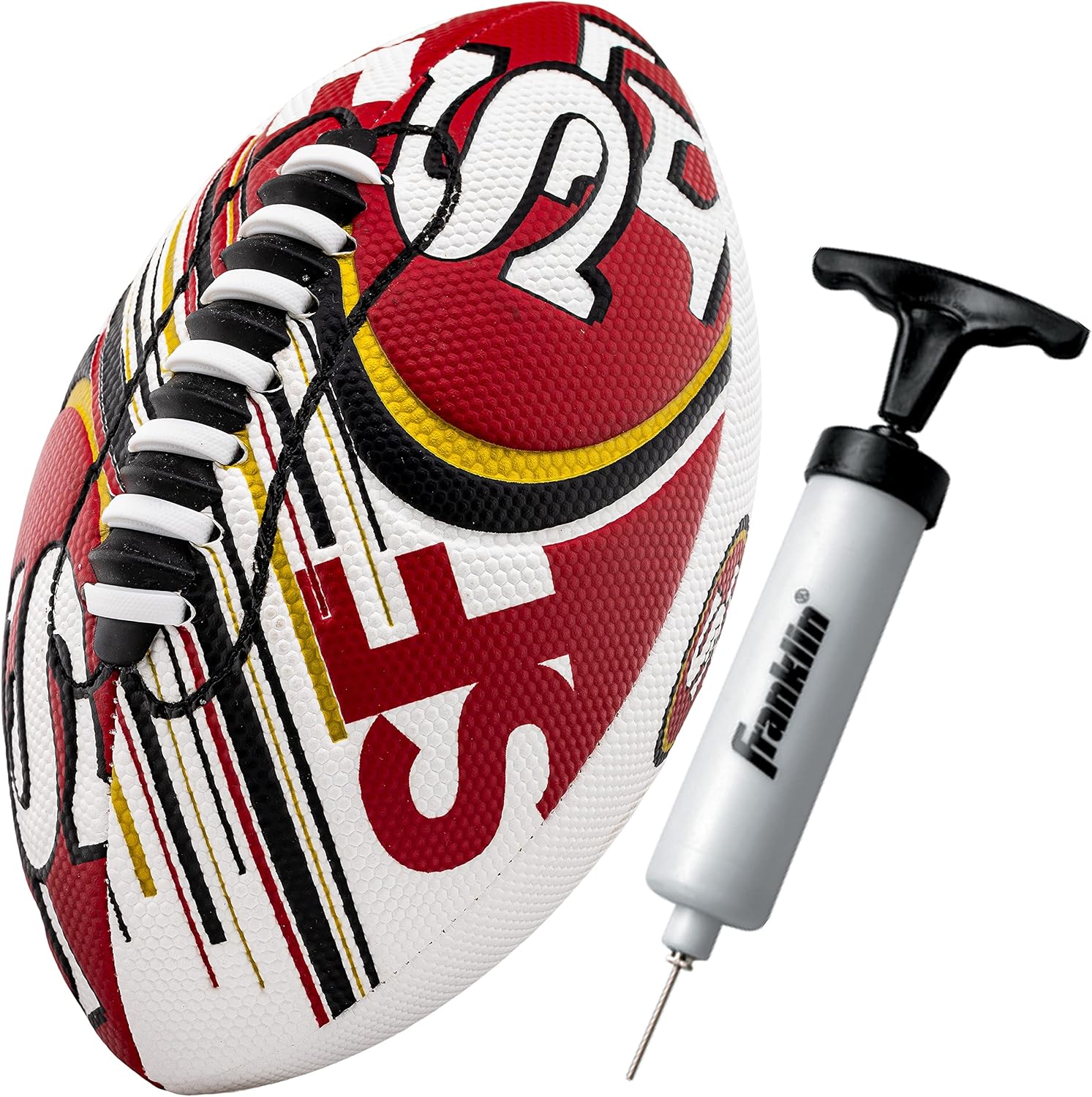Detalle de Franklin Sports 70152F12Z 49ers Mini Football, 8.5-Inch Soft Foam