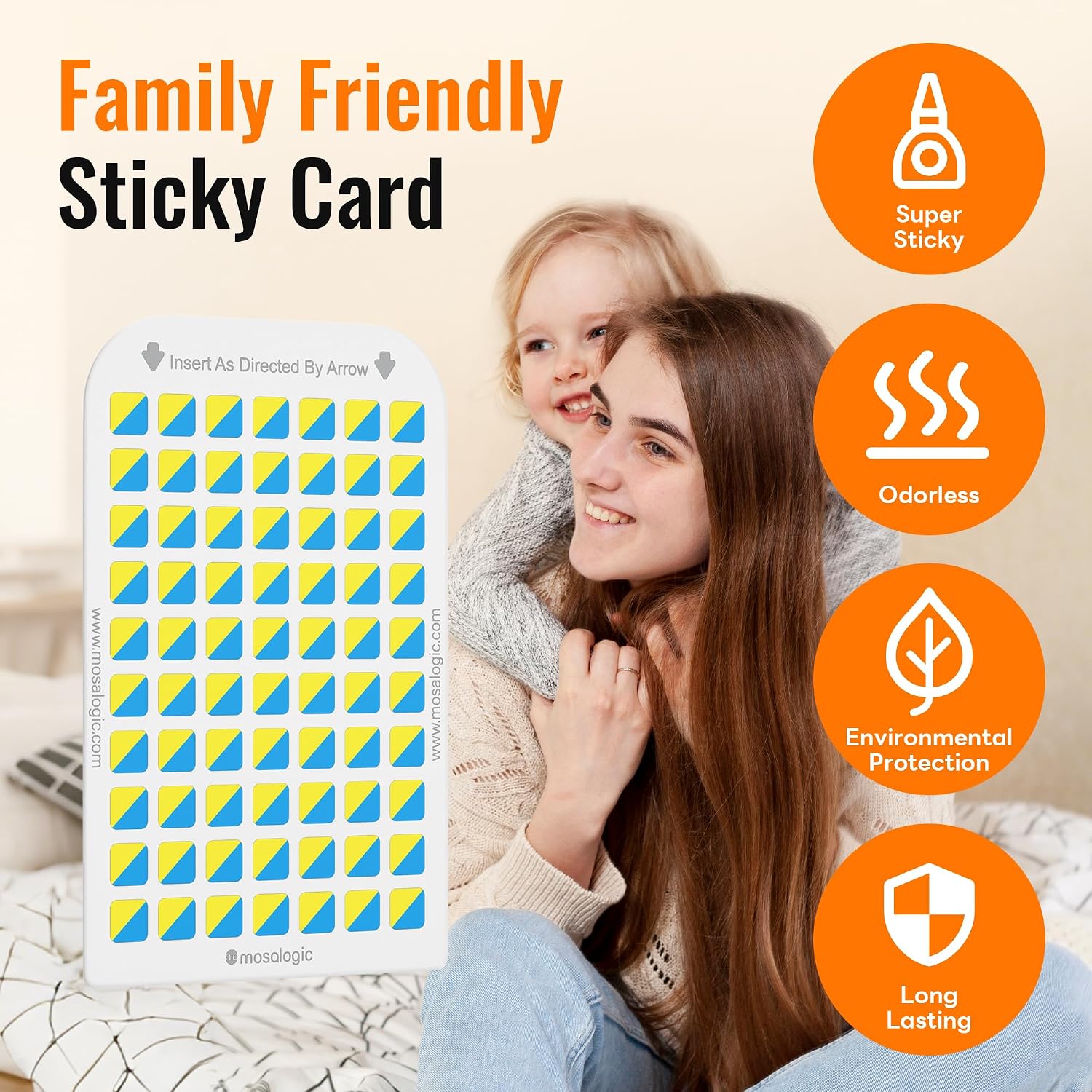 Detalle 1 de mosalogic GB1002 Sticky Card Refills, 10-Pack Paper Glue Traps