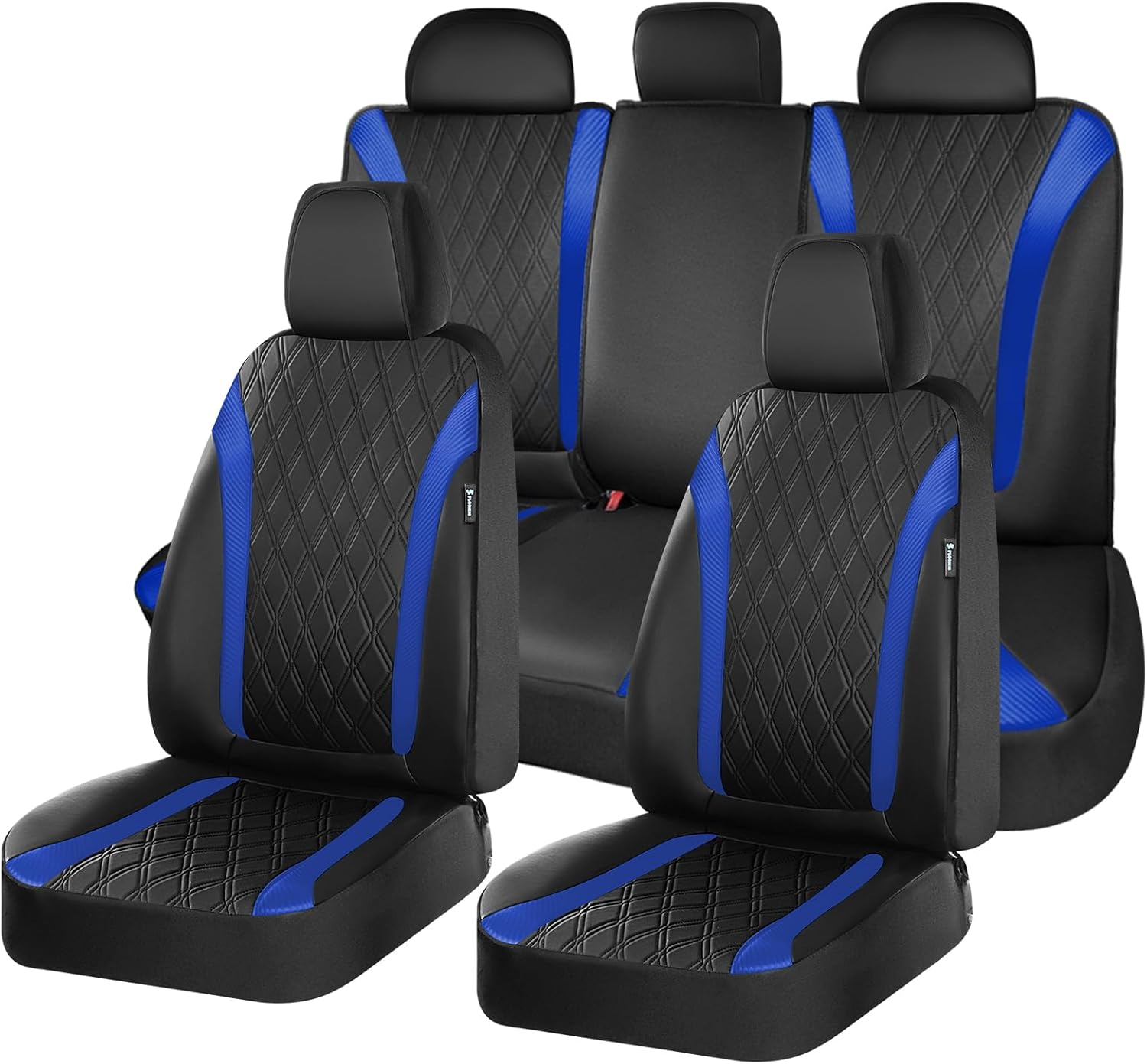 Detalle de FLORICH Full Set Seat Covers (Waterproof Leather Look) for Front and Rear Seats