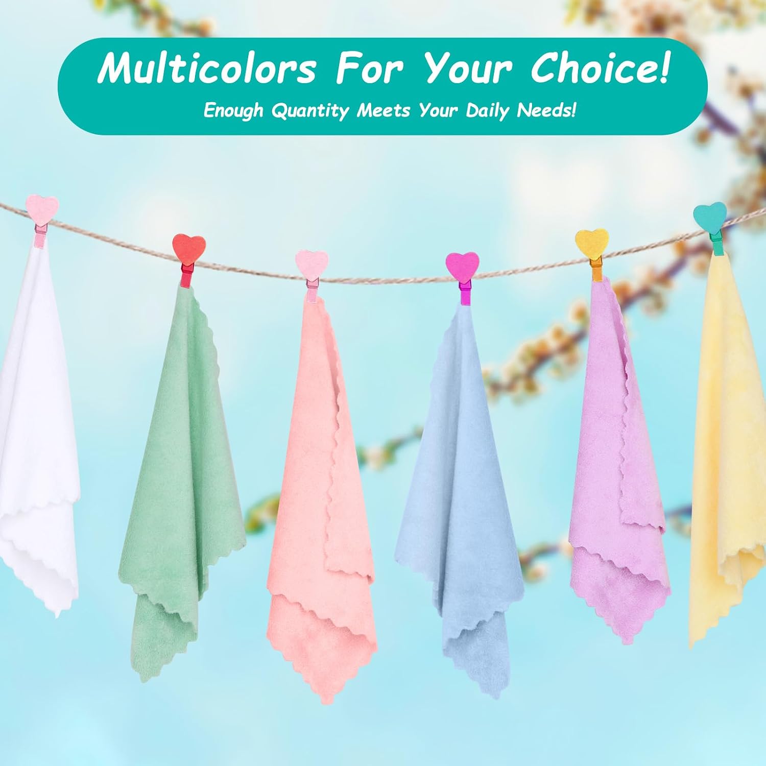 Detalle de HOMEXCEL Baby Washcloths 11.5 x 11.5 Inch