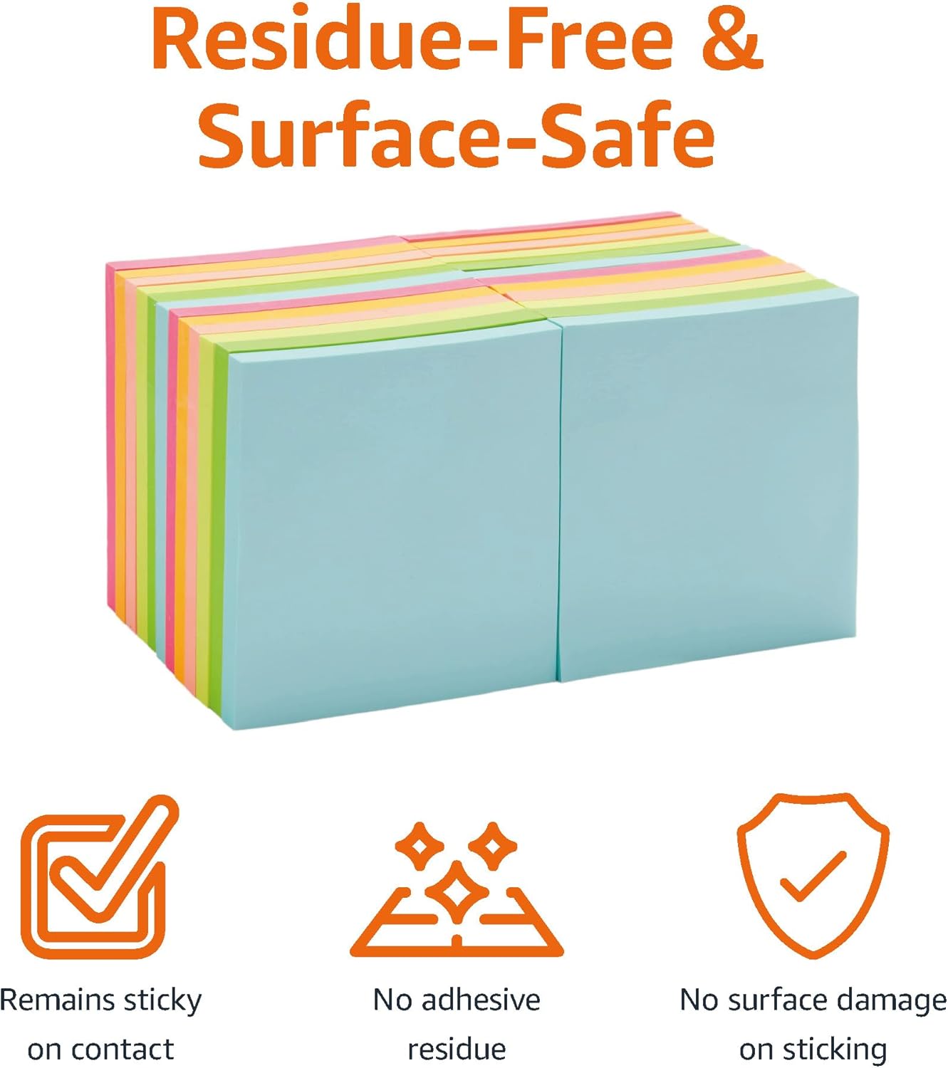Thumbnail 1 de Amazon Basics Square Sticky Notes 24-pack, 7.6 cm 📝
