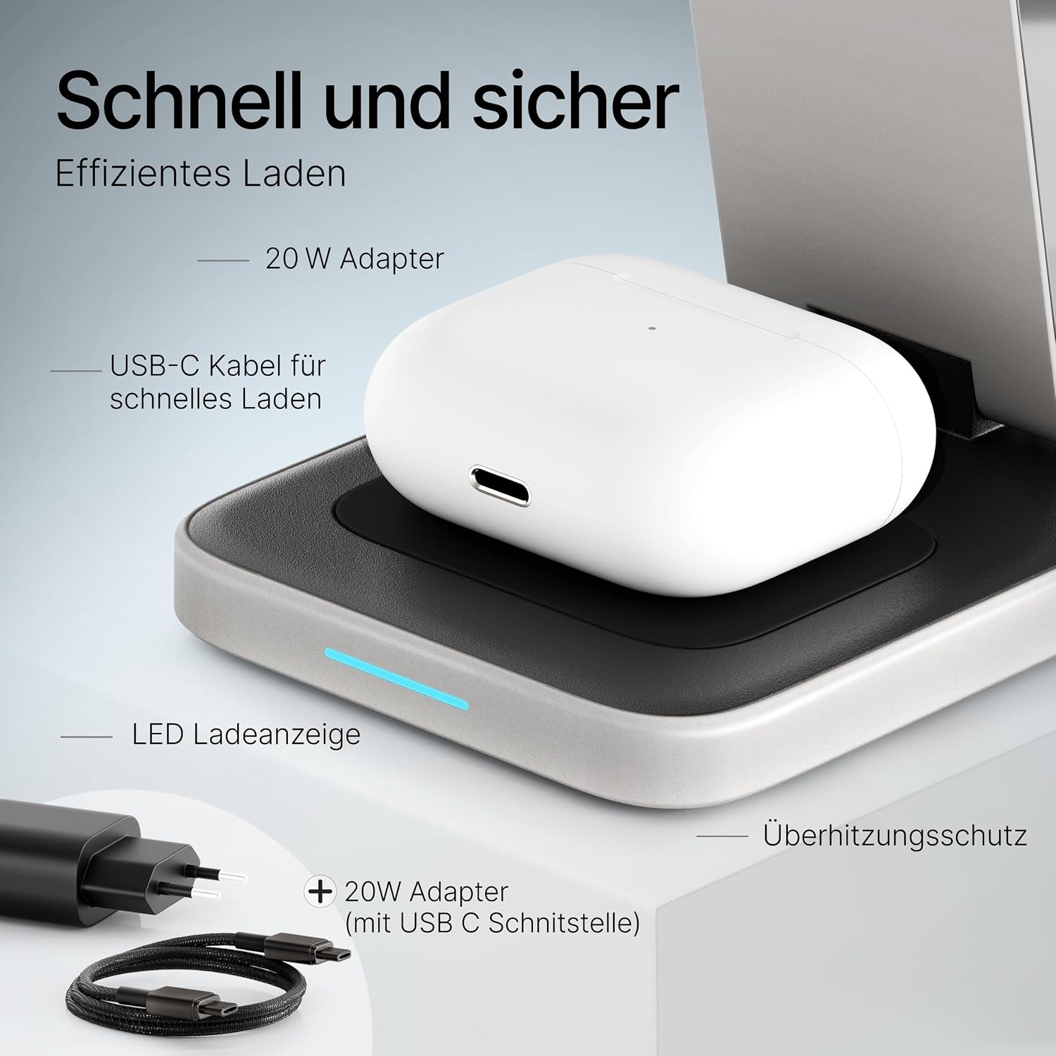 Thumbnail 5 de TEGLER 3-in-1 MagSafe Ladegerät