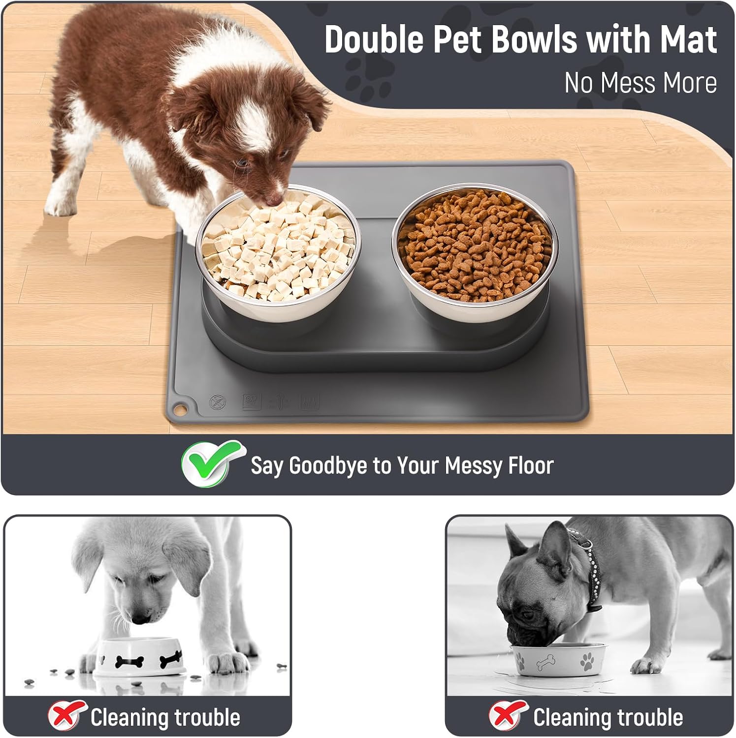 Detalle 2 de Marchul Cat Bowls Tilted 15° Raised Double Bowl