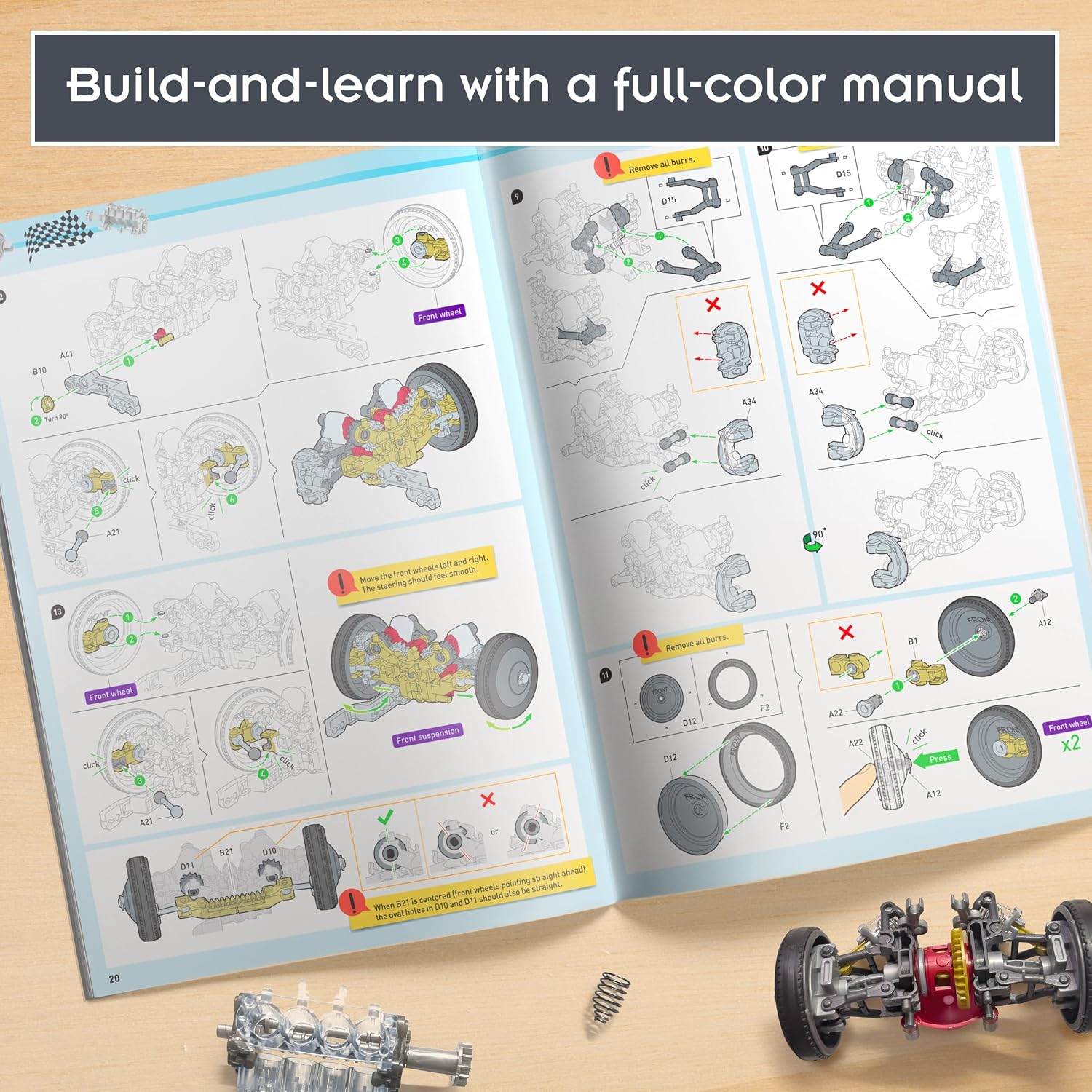Detalle 1 de Thames & Kosmos Race Car Engineering Set V8