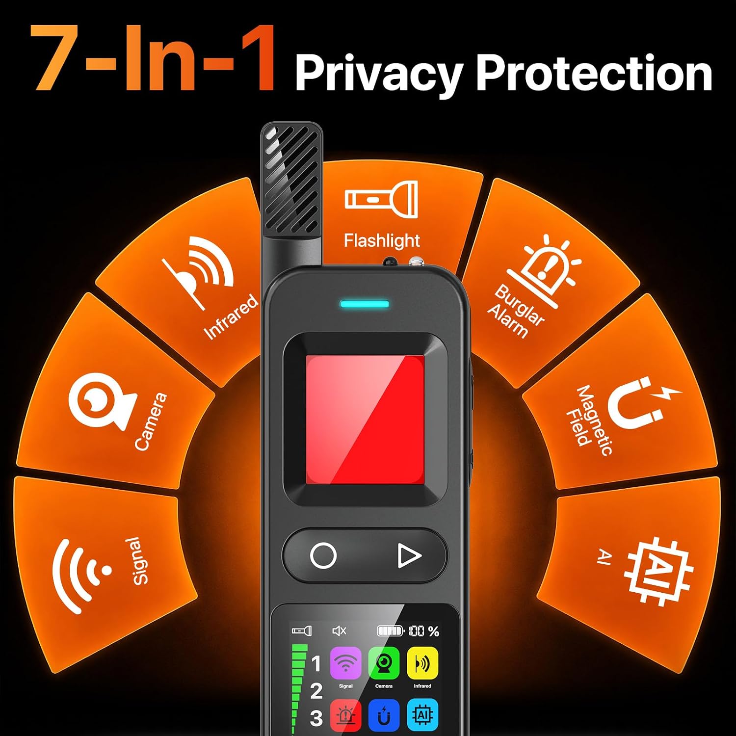 Detalle de Hidden Camera Detector with 6 Detection Modes