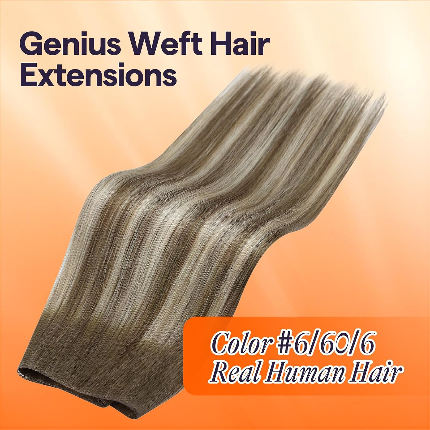 Detalle 2 de 24 Inch Weft Hair Extensions 60G ๐โ