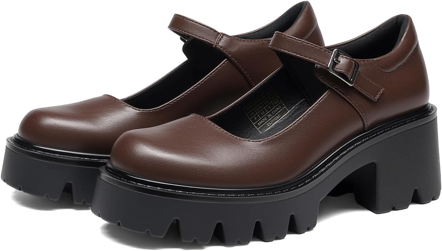Thumbnail 6 de DREAM PAIRS D235-FA1PU1ZY09-AA36WK-175553605631 Mary Jane Platform Pumps