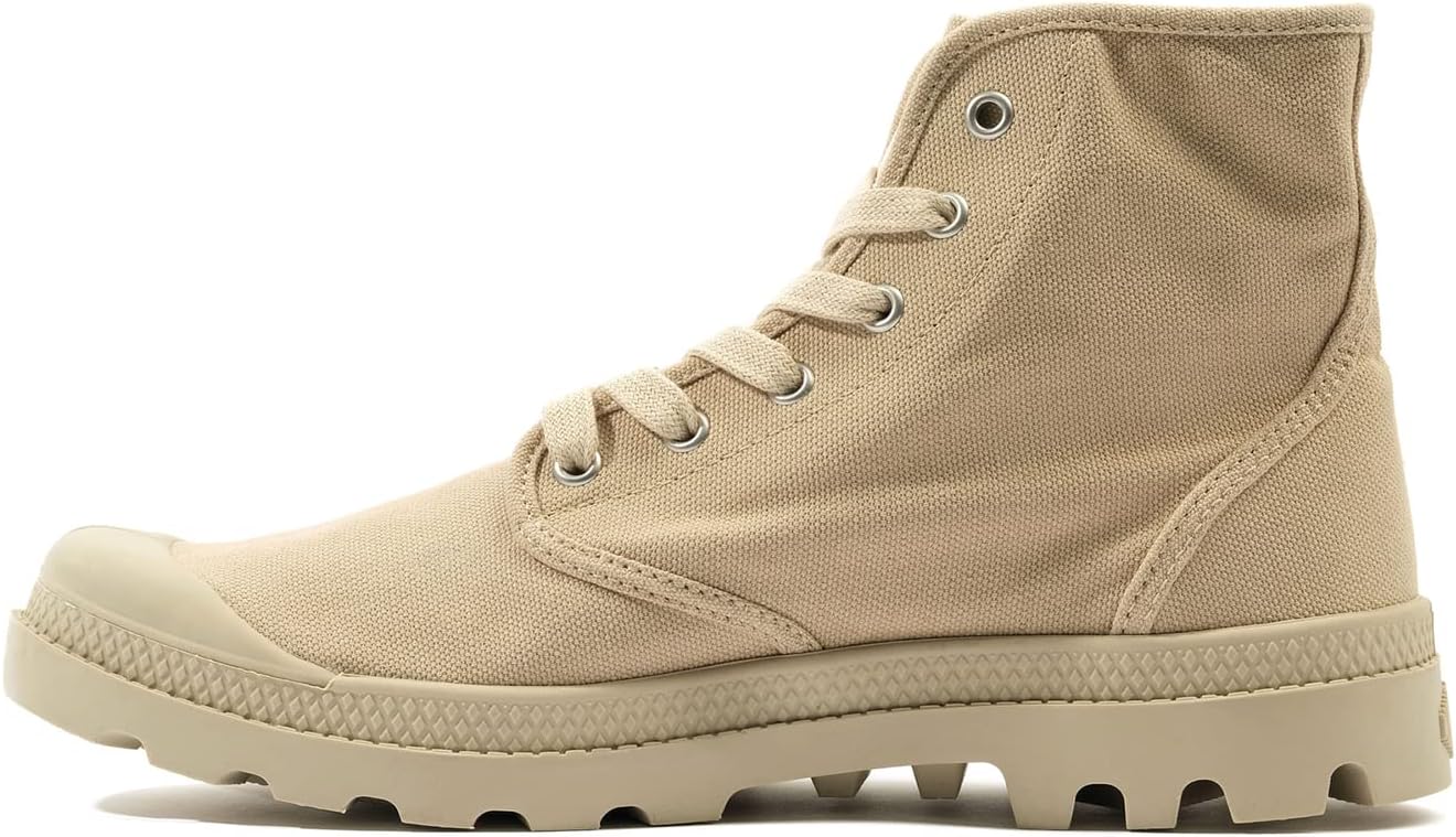 Detalle 2 de Palladium Pampa Hi snörstövlar för män, beige, EU 45