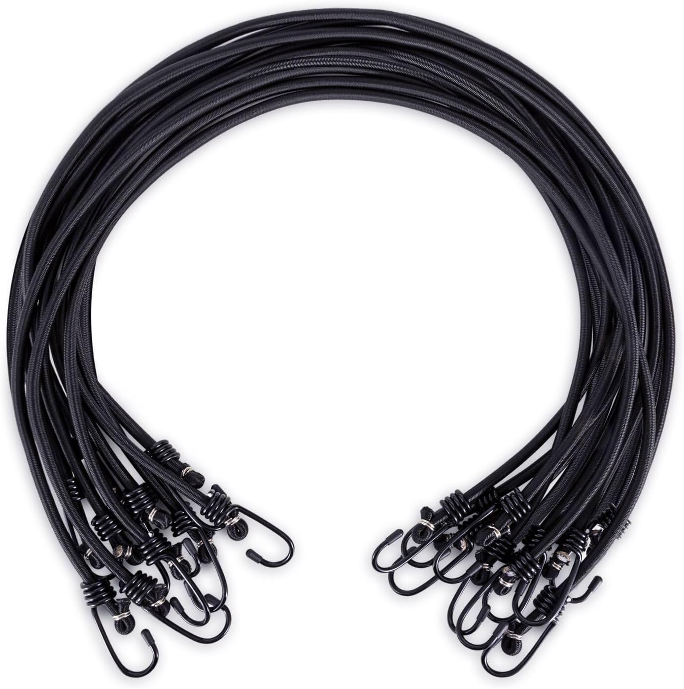 WeFine 24 inch Bungee Cords with Hooks