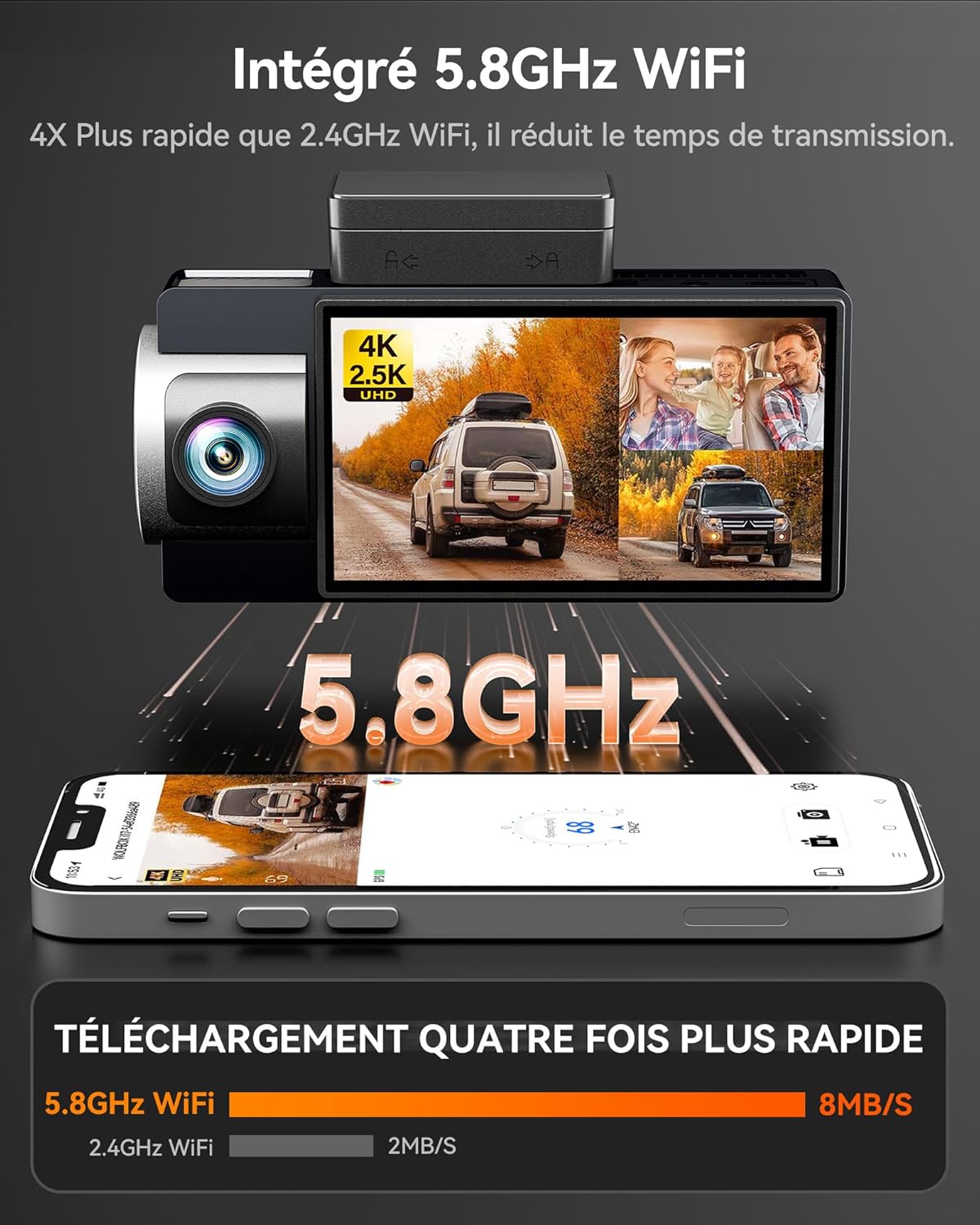 Thumbnail 2 de WOLFBOX i17 Caméra voiture 64GB