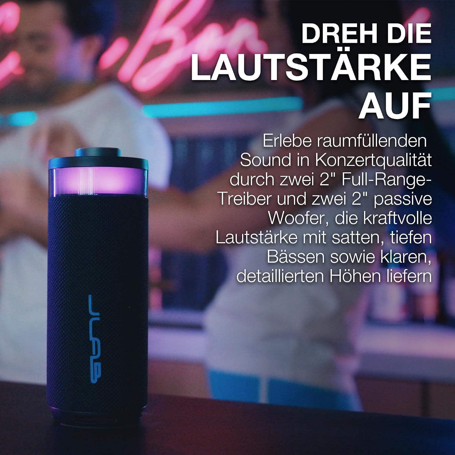 Detalle de JLab Go Party Bluetooth Lautsprecher 10W