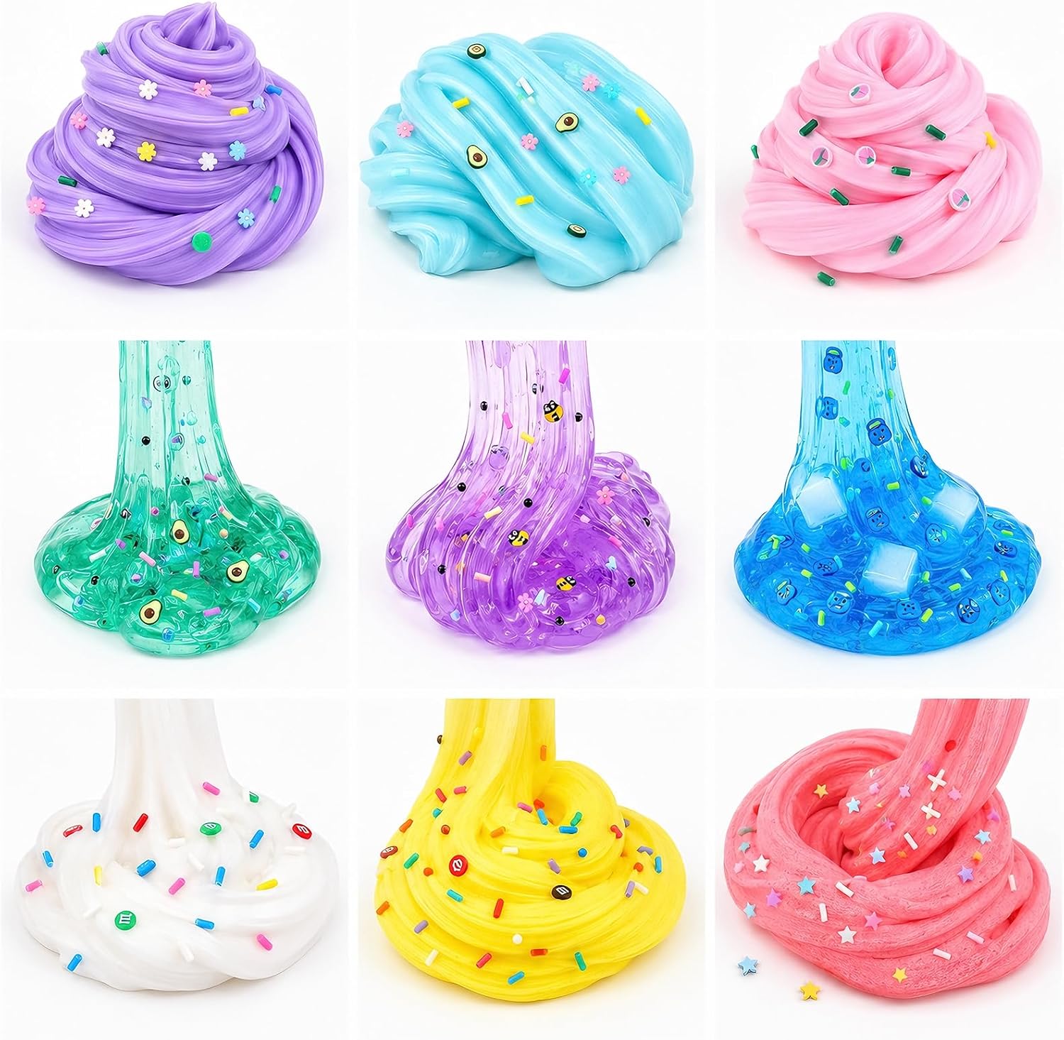 Thumbnail 6 de Slime Kit 9 Pack: 3 Butter Slime, 3 Cloud Slime & 3 Jelly Cube Crunchy Clear Slime