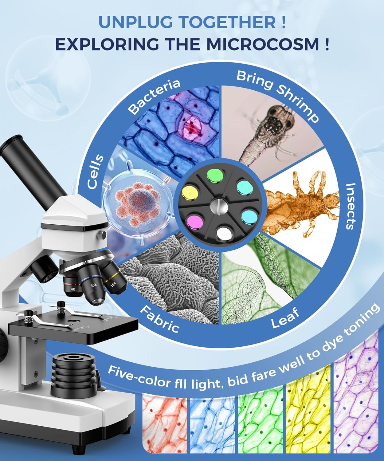Detalle 2 de PalliPartners Compound Microscope 100X–2000X 🔬