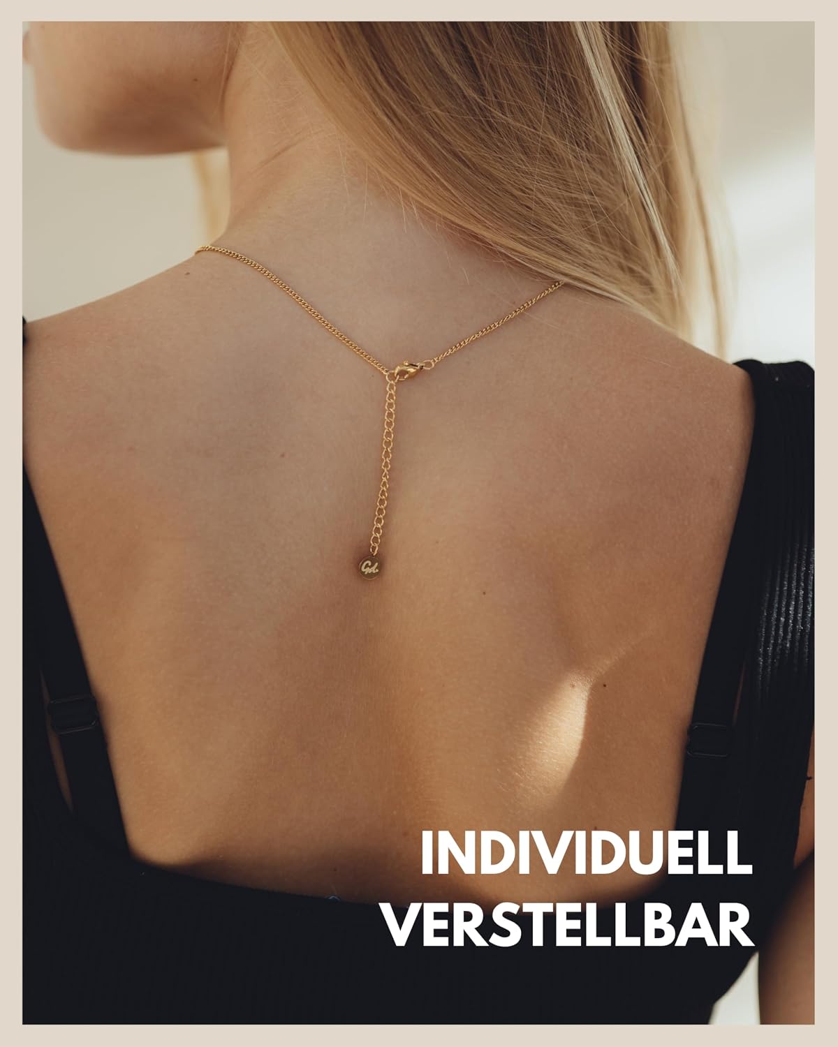 Thumbnail 4 de GD GOOD.designs Herzkette für Damen – verstellbar 42–47 cm mit Herzanhänger in Gold 18K, Silber oder Roségold