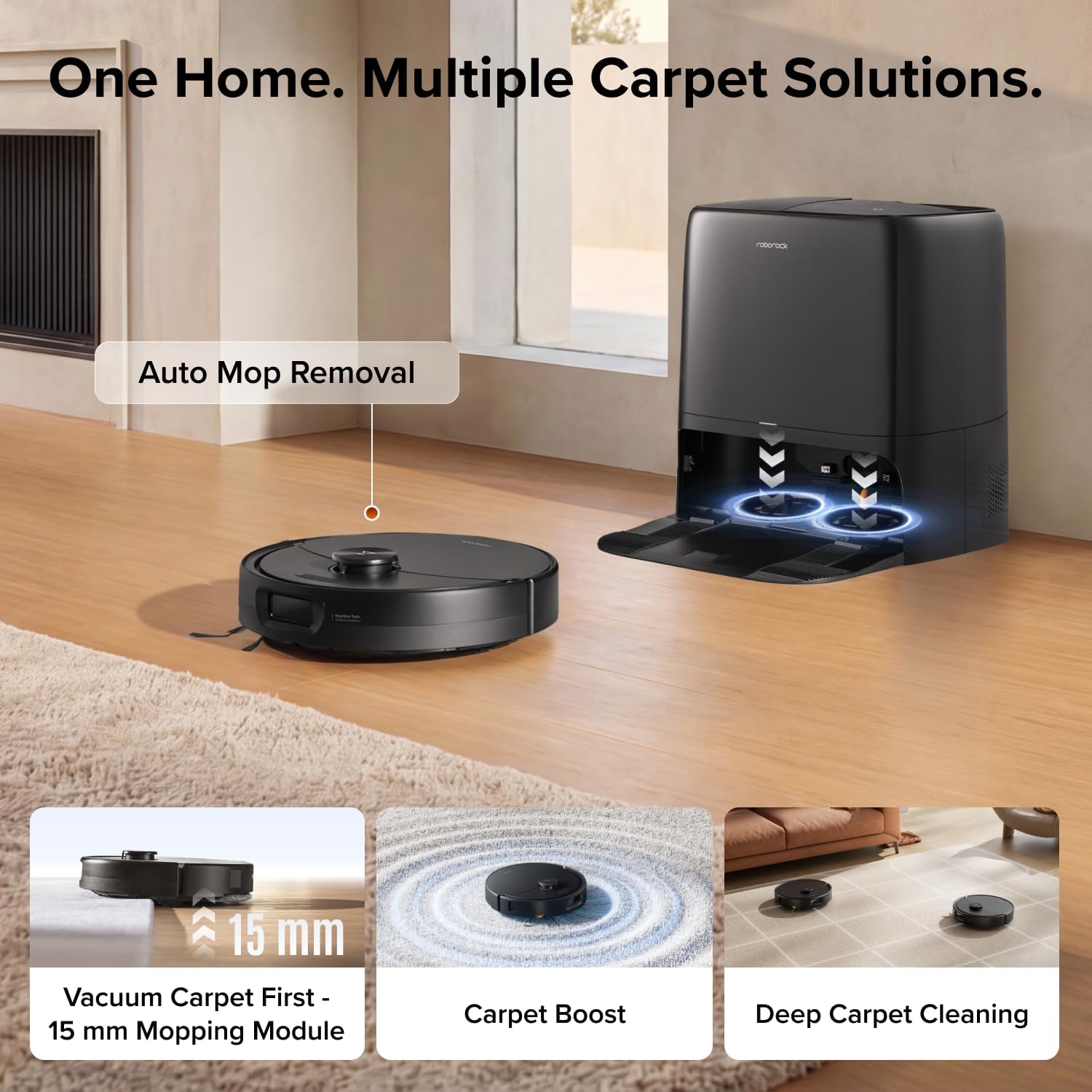Thumbnail 4 de roborock Qrevo 2 Pro Set Robot Vacuum and Mop, 25,000 Pa Suction, FlexiArm