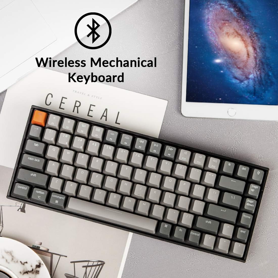Detalle de Keychron 75% mechanical keyboard, 84-key layout