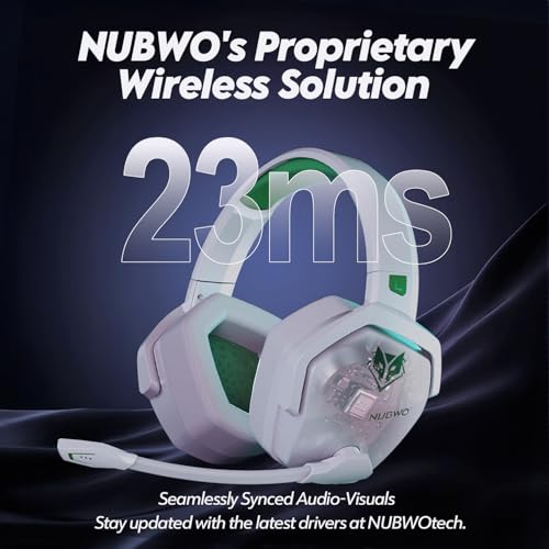 Detalle de NUBWO G06 Auriculares gaming inalámbricos 50 mm