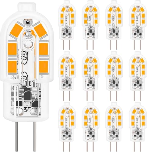 Detalle de Bombilla G4 LED Jewan 12 piezas 2W (equivalente 20W) 12V 3000K 200LM – ahorro de energía y protección ocular
