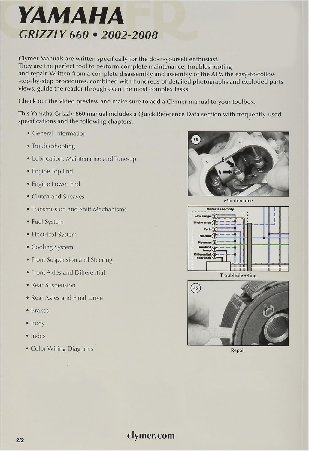 Detalle 2 de Clymer CM285-2 Repair Manual Software