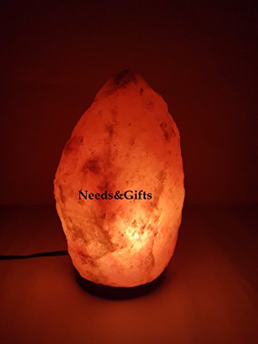 Detalle de Needs&Gifts 3–5 KG Himalayan Crystal Salt Lamp: Natural, Handcrafted with UK Electric Fitting