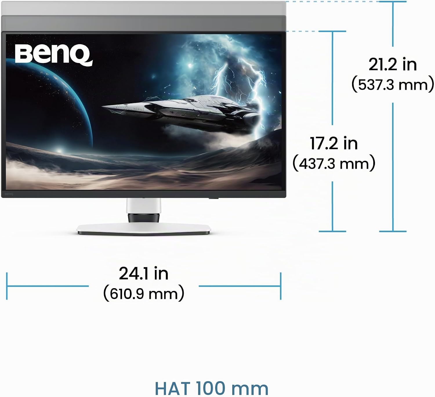 Detalle de BenQ MOBIUZ EX271UZ 27" 4K UHD QD-OLED Gaming Monitor