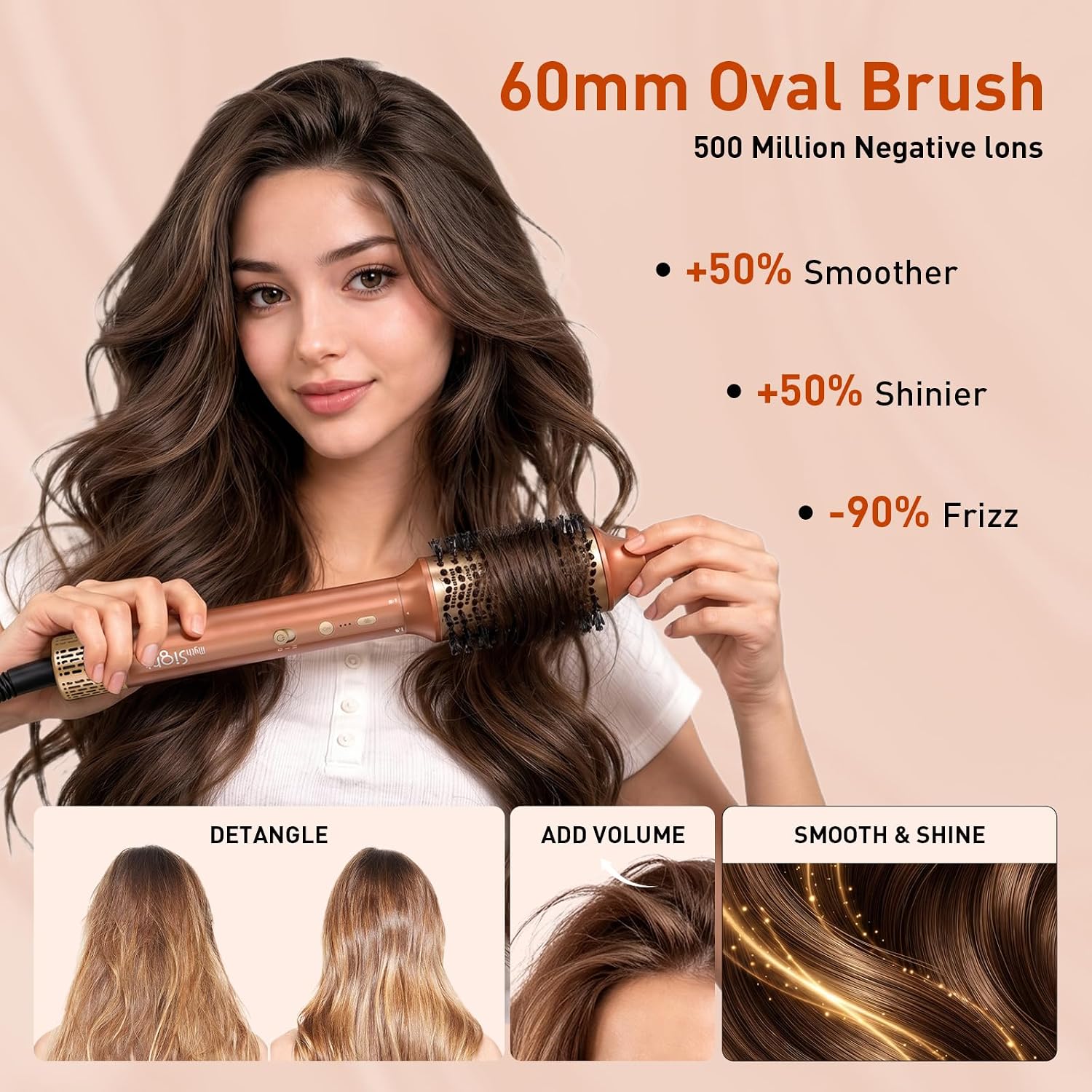 Detalle de StyleVibe MF100-BK 6-in-1 Air Styler with Auto-Wrap Curlers and Diffuser