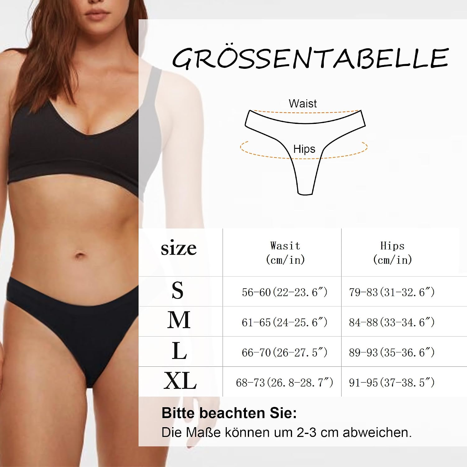 Thumbnail 6 de Lakpoau Baumwoll-String-Tanga für Damen im 6er-Set (S–XL)