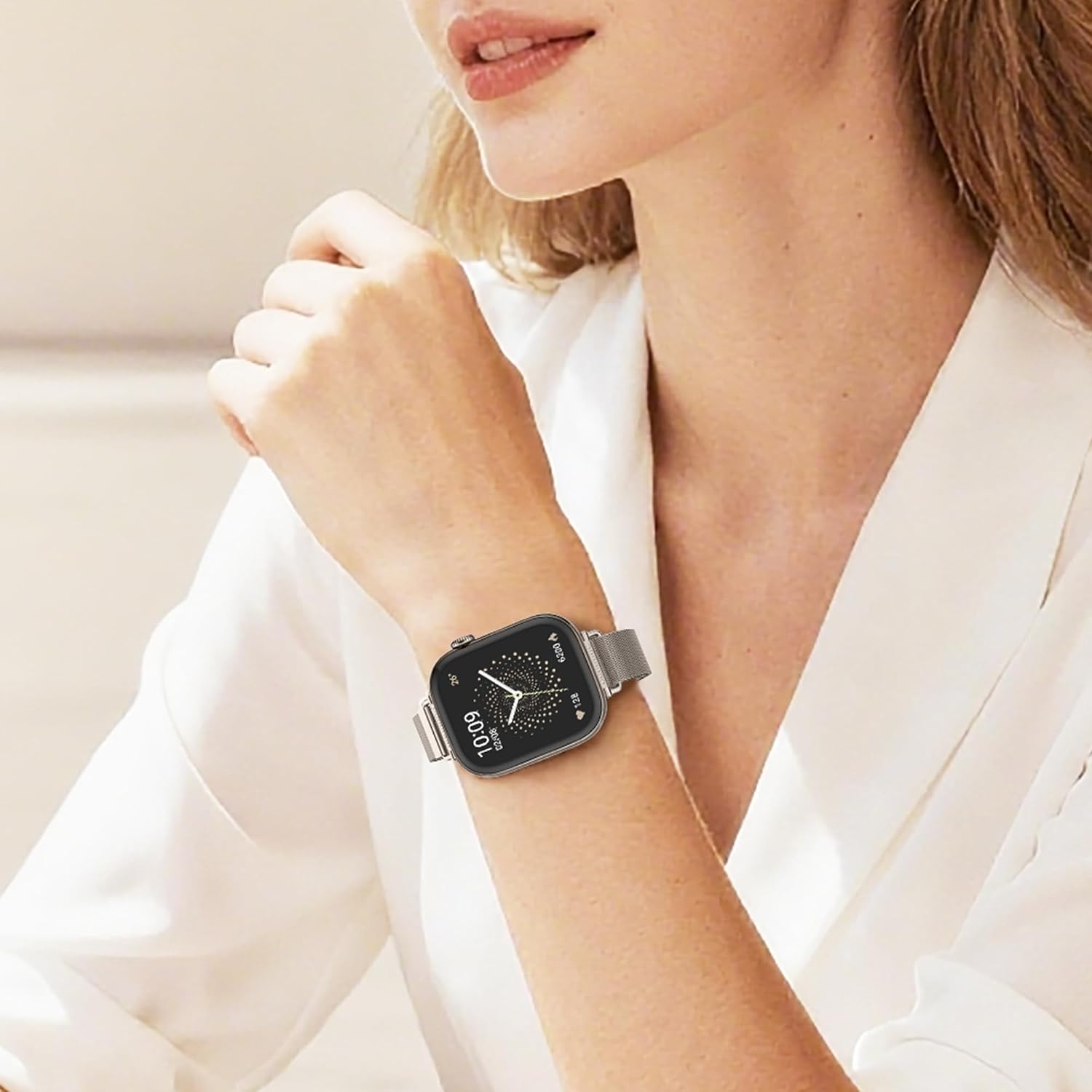 Thumbnail 6 de WADELIZ Ultra-Slim Milanese Loop: 14mm Lightweight Mesh Band for Apple Watch