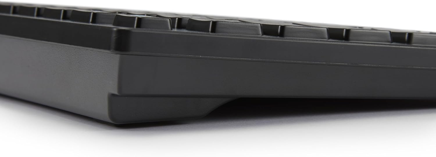 Detalle de Amazon Basics Tastatur mit DE-Layout – flaches USB-Tastatur-Design